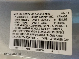 2018 Honda Civic Si Coupe with VIN 2HGFC3A50JH753815, listed as a Copart auction lot 74339004 with 73,694 mi miles and Salvage Title. Bid and sale history available at carsss.com. Image 13.