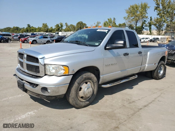 2005 Dodge Ram 3500 SLT with VIN 3D7MR48C55G760303, listed as a Copart auction lot 70532654 with 216,786 mi miles and Salvage Title. Bid and sale history available at carsss.com. Image 1.