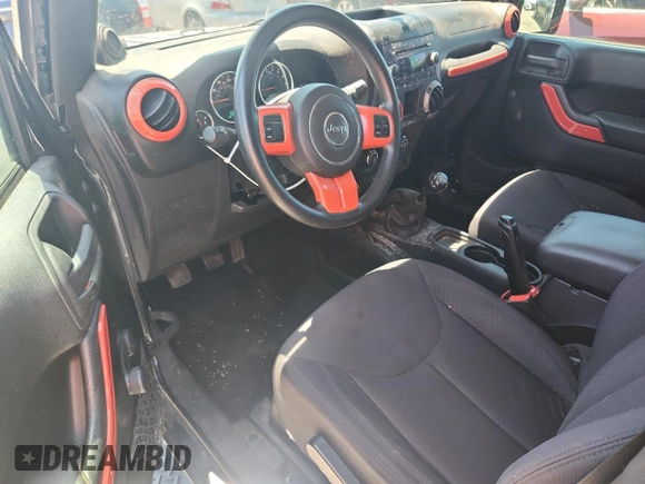2013 Jeep Wrangler Sport with VIN 1C4AJWAG8DL693145, listed as a Copart auction lot 65591835 with 93,313 mi miles and Salvage title. Bid and sale history available at DreamBid. Image 8.