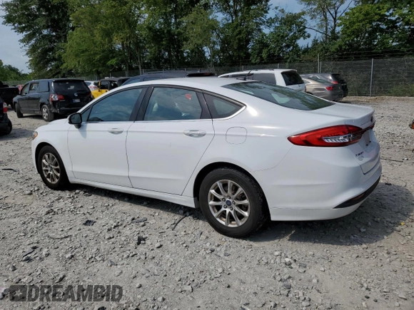 2017 Ford Fusion S with VIN 3FA6P0G79HR227617, listed as a Copart auction lot 61386954 with 72,640 mi miles and Salvage Title. Bid and sale history available at carsss.com. Image 2.