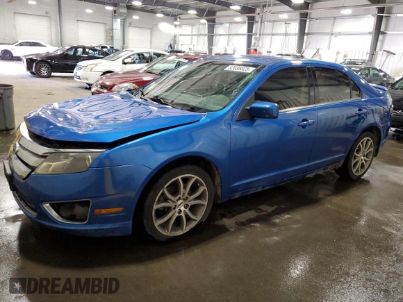 2012 Ford Fusion SE with VIN 3FAHP0HA3CR325781, listed as a Copart auction lot 52038025 with 134,349 mi miles and Salvage Title. Bid and sale history available at DreamBid. Image 1.