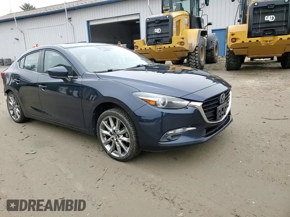 2018 Mazda 3 Grand Touring with VIN 3MZBN1W3XJM213129, listed as a Copart auction lot 50011175 with 95,518 mi miles and Salvage Title. Bid and sale history available at DreamBid. Image 11.