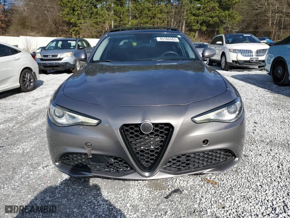 2017 Alfa Romeo Giulia Ti with VIN ZARFAECNXH7551685, listed as a Copart auction lot 45186465 with 134,804 mi miles and Clean Title. Bid and sale history available at carsss.com. Image 5.