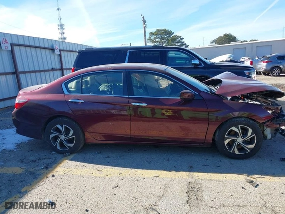 2017 Honda Accord Sedan LX with VIN 1HGCR2F32HA232476, listed as a IAAI auction lot 41303721 with 57,978 mi miles. Bid and sale history available at carsss.com. Image 13.