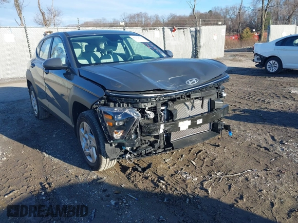 2024 Hyundai Kona SE with VIN KM8HACAB3RU119938, listed as a IAAI auction lot 41234644 with 8,466 mi miles. Bid and sale history available at carsss.com. Image 1.