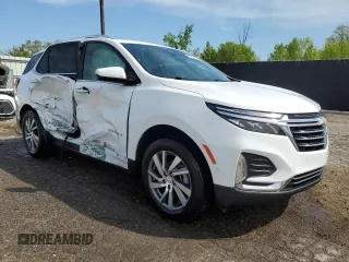 2023 Chevrolet Equinox Premier z VIN 3GNAXXEG7PL241735, wystawiony jako Copart lot #56639855 z przebiegiem 57 654 mil mil oraz Szkoda całkowita • Salvage title. Historia ofert i sprzedaży dostępna na DreamBid. Obrazek 4.