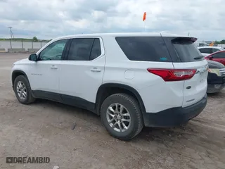 2021 Chevrolet Traverse LS with VIN 1GNERFKW7MJ162246, listed as a IAAI auction lot 39765126 with 76,406 mi miles. Bid and sale history available at carsss.com. Image 3.