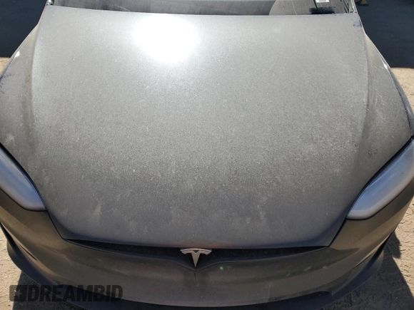 2022 Tesla Model X with VIN 7SAXCDE55NF341925, listed as a Copart auction lot 47607595 with Not Provided miles and Salvage Title. Bid and sale history available at DreamBid. Image 13.