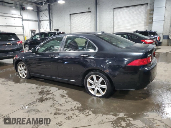2005 Acura TSX with VIN JH4CL968X5C008665, listed as a Copart auction lot 58088355 with 202,299 mi miles and Salvage title. Bid and sale history available at DreamBid. Image 2.