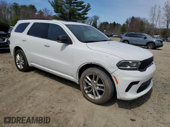 2024 Dodge Durango GT with VIN 1C4RDJDG2RC157212, listed as a Copart auction lot 53964725 with 30,063 mi miles and Salvage Title. Bid and sale history available at DreamBid. Image 4.