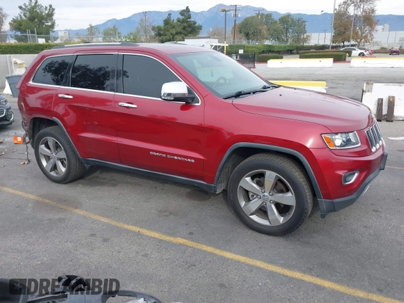 2014 Jeep Grand Cherokee Limited with VIN 1C4RJEBM1EC382529, listed as a IAAI auction lot 40929174 with 154,851 mi miles. Bid and sale history available at carsss.com. Image 1.
