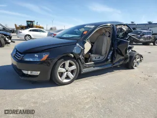 2015 Volkswagen Passat 1.8T Limited Edition with VIN 1VWAT7A37FC087624, listed as a Copart auction lot 46979885 with 189,840 mi miles and Salvage Title. Bid and sale history available at carsss.com. Image 1.