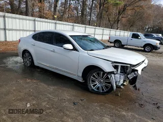 2015 Kia Cadenza Premium with VIN KNALN4D77F5190448, listed as a Copart auction lot 85094084 with 94,277 mi miles and Salvage Title. Bid and sale history available at carsss.com. Image 4.