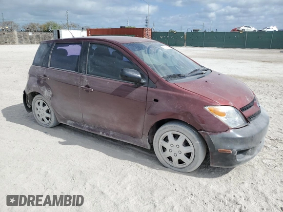 2006 Scion xA with VIN JTKKT624660166222, listed as a Copart auction lot 53654215 with 143,624 mi miles and Salvage Title. Bid and sale history available at carsss.com. Image 4.