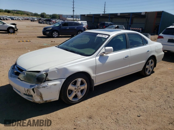 2003 Acura TL Type S with VIN 19UUA56873A013143, listed as a Copart auction lot 72776774 with 173,702 mi miles and Salvage Title. Bid and sale history available at carsss.com. Image 1.