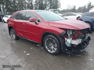 2022 Lexus RX with VIN 2T2JGMDA4NC088568, listed as a IAAI auction lot 41484265 with 38,604 mi miles. Bid and sale history available at carsss.com. Image 1.