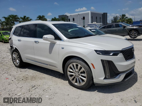 2020 Cadillac XT6 FWD Premium Luxury z VIN 1GYKPCRS7LZ235645, wystawiony jako Copart lot #58977995 z przebiegiem 42 504 mil mil oraz Nie do naprawy • Non repairable. Historia ofert i sprzedaży dostępna na DreamBid. Obrazek 4.