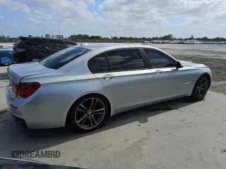 2013 BMW 7 Series 740Li with VIN WBAYE4C51DD137026, listed as a Copart auction lot 54016125 with 131,879 mi miles and Clean title. Bid and sale history available at DreamBid. Image 3.