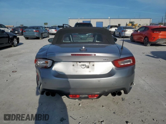 2017 FIAT 124 Spider Lusso with VIN JC1NFAEK8H0109738, listed as a Copart auction lot 61368405 with 63,624 mi miles and Salvage title. Bid and sale history available at DreamBid. Image 6.