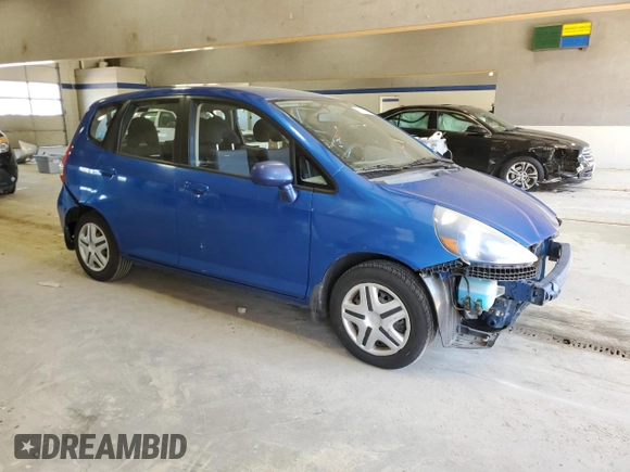 2007 Honda Fit with VIN JHMGD37497S058490, listed as a Copart auction lot 52173575 with 177,145 mi miles and Salvage Title. Bid and sale history available at carsss.com. Image 4.