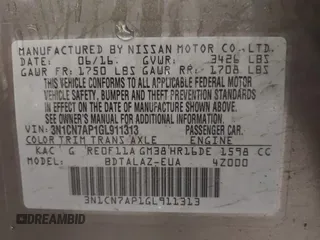 2016 Nissan Versa S с VIN 3N1CN7AP1GL911313, выставлен на аукционе IAAI как лот 42454666 с пробегом 137 236 миль миль и . История ставок и продаж доступна на DreamBid. Изображение 9.