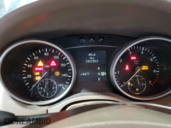 2007 Mercedes-Benz M 350 with VIN 4JGBB86E77A214200, listed as a Copart auction lot 46225975 with 182,352 mi miles and Clean Title. Bid and sale history available at DreamBid. Image 9.
