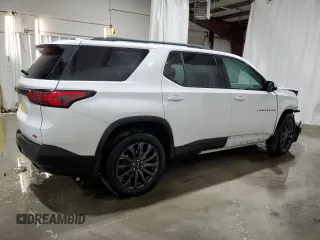 2023 Chevrolet Traverse RS z VIN 1GNEVJKW0PJ330960, wystawiony jako Copart lot #55045075 z przebiegiem 18 159 mil mil oraz Szkoda całkowita • Salvage title. Historia ofert i sprzedaży dostępna na DreamBid. Obrazek 3.