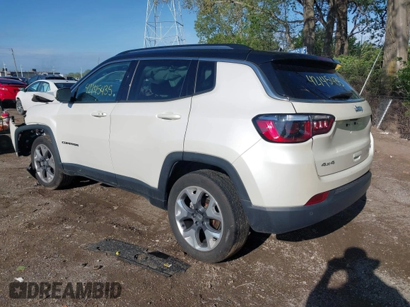 2021 Jeep Compass Limited z VIN 3C4NJDCB6MT536712, wystawiony jako IAAI lot #42145435 z przebiegiem 24 960 mil mil oraz . Historia ofert i sprzedaży dostępna na DreamBid. Obrazek 3.