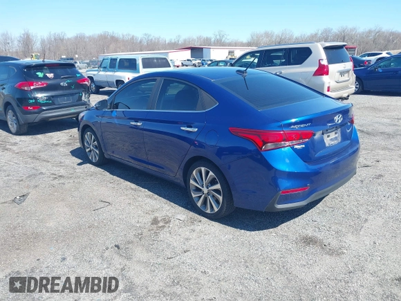 2018 Hyundai Accent Limited with VIN 3KPC34A33JE004671, listed as a IAAI auction lot 41825396 with 69,206 mi miles. Bid and sale history available at carsss.com. Image 3.