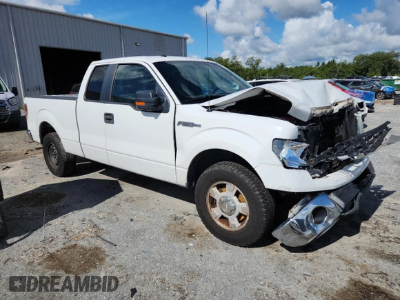 2011 Ford F-150 XL with VIN 1FTEX1CM5BFB48134, listed as a Copart auction lot 63298945 with 218,595 mi miles and Salvage title. Bid and sale history available at DreamBid. Image 4.