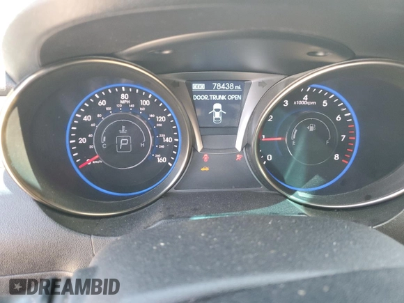 2014 Hyundai Genesis Coupe 2.0T with VIN KMHHT6KD2EU121329, listed as a Copart auction lot 55333915 with 78,438 mi miles and Salvage title. Bid and sale history available at DreamBid. Image 9.