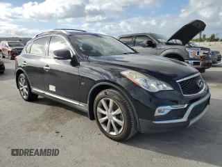 2017 Infiniti QX50 with VIN JN1BJ0RP7HM386591, listed as a Copart auction lot 77213804 with 0 mi miles and Salvage Title. Bid and sale history available at carsss.com. Image 4.