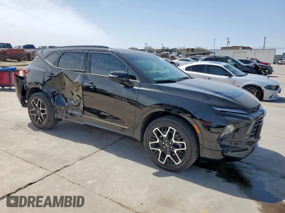 2024 Chevrolet Blazer RS z VIN 3GNKBERSXRS218593, wystawiony jako Copart lot #49293005 z przebiegiem 36 529 mil mil oraz Szkoda całkowita • Salvage title. Historia ofert i sprzedaży dostępna na DreamBid. Obrazek 4.