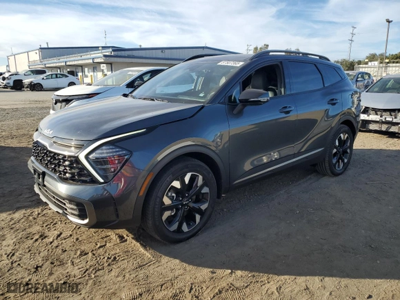 2023 Kia Sportage Plug-In Hybrid X-Line Prestige with VIN KNDPZDAH0P7084418, listed as a Copart auction lot 87507365 with 6,789 mi miles and Salvage Title. Bid and sale history available at carsss.com. Image 1.