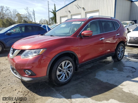 2015 Nissan Rogue SV with VIN 5N1AT2MT6FC809839, listed as a Copart auction lot 49095335 with 138,255 mi miles and Salvage Title. Bid and sale history available at carsss.com. Image 1.