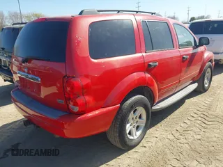 2005 Dodge Durango SLT z VIN 1D4HD48D75F621636, wystawiony jako IAAI lot #41786036 z przebiegiem 220 395 mil mil oraz . Historia ofert i sprzedaży dostępna na DreamBid. Obrazek 4.