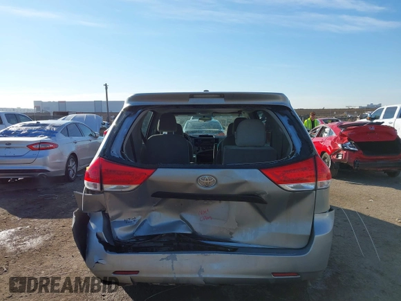 2013 Toyota Sienna L with VIN 5TDZK3DC8DS399346, listed as a IAAI auction lot 41312294 with 160,332 mi miles and . Bid and sale history available at DreamBid. Image 16.