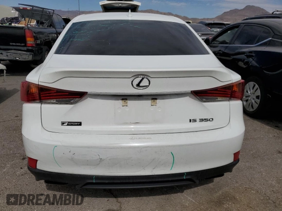 2017 Lexus IS 350 with VIN JTHBE1D27H5030024, listed as a Copart auction lot 49303625 with 81,207 mi miles and Salvage Title. Bid and sale history available at DreamBid. Image 6.