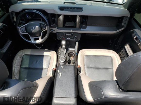 2022 Ford Bronco with VIN 1FMEE5DP6NLB38204, listed as a Copart auction lot 60148575 with 95,357 mi miles and Salvage title. Bid and sale history available at DreamBid. Image 8.