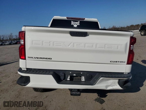 2021 Chevrolet Silverado 1500 Custom with VIN 1GCPYBEK9MZ340181, listed as a Copart auction lot 48616105 with 39,807 mi miles and Salvage Title. Bid and sale history available at DreamBid. Image 6.