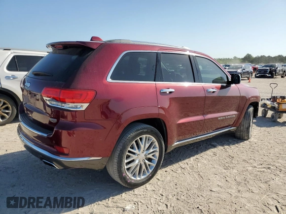 2018 Jeep Grand Cherokee Summit with VIN 1C4RJEJG2JC205073, listed as a Copart auction lot 52684975 with 29,655 mi miles and Salvage title. Bid and sale history available at DreamBid. Image 3.