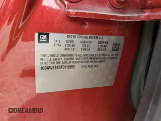 2015 Cadillac CTS AWD z VIN 1G6AW5SX3F0118856, wystawiony jako Copart lot #50617435 z przebiegiem 121 231 mil mil oraz Szkoda całkowita • Salvage title. Historia ofert i sprzedaży dostępna na DreamBid. Obrazek 14.