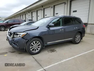 2013 Nissan Pathfinder SL with VIN 5N1AR2MN8DC626357, listed as a Copart auction lot 58462845 with 126,315 mi miles and Salvage title. Bid and sale history available at DreamBid. Image 1.
