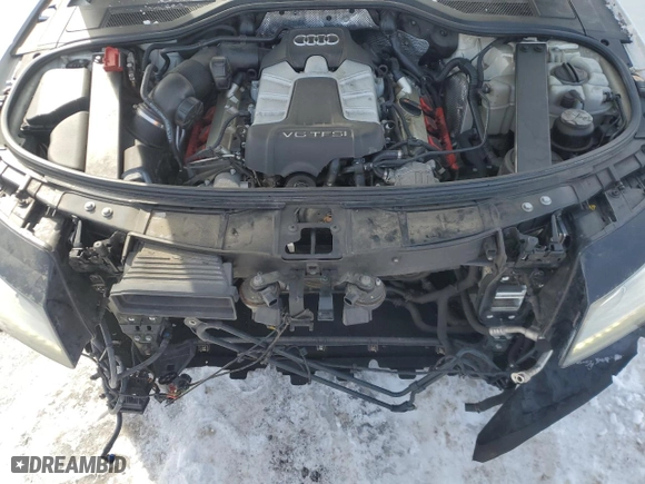 2013 Audi A8 L 3.0L with VIN WAURGAFD3DN019652, listed as a Copart auction lot 87734355 with 110,000 mi miles and Salvage Title. Bid and sale history available at carsss.com. Image 13.