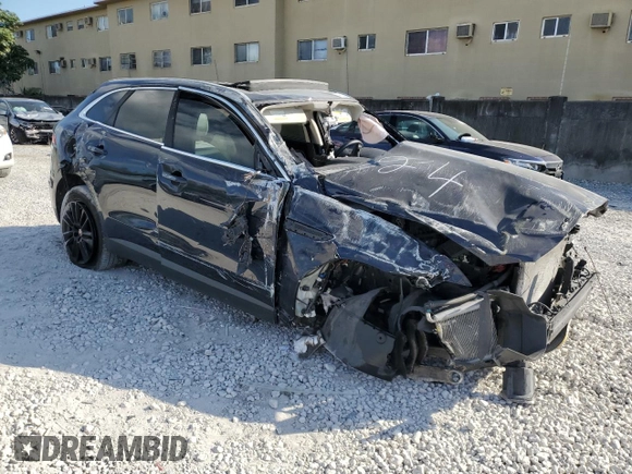 2020 Jaguar F-Pace 25t Prestige with VIN SADCK2FX0LA619322, listed as a Copart auction lot 41691755 with 46,115 mi miles and Non repairable. Bid and sale history available at DreamBid. Image 4.