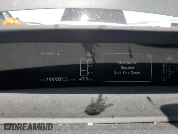 2017 Toyota Prius Two with VIN JTDKBRFU6H3579703, listed as a Copart auction lot 59566345 with 238,380 mi miles and Salvage title. Bid and sale history available at DreamBid. Image 9.