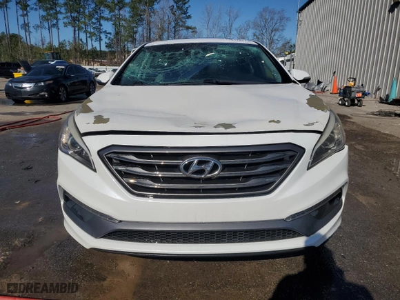 2016 Hyundai Sonata 2.4L Sport with VIN 5NPE34AF5GH304770, listed as a Copart auction lot 46178175 with 107,017 mi miles and Salvage Title. Bid and sale history available at carsss.com. Image 5.