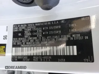 2023 Toyota Corolla Cross XLE z VIN 7MUDAABG8PV072480, wystawiony jako Copart lot #53847495 z przebiegiem 47 754 mil mil oraz Szkody całkowita. Historia ofert i sprzedaży dostępna na DreamBid. Obrazek 14.