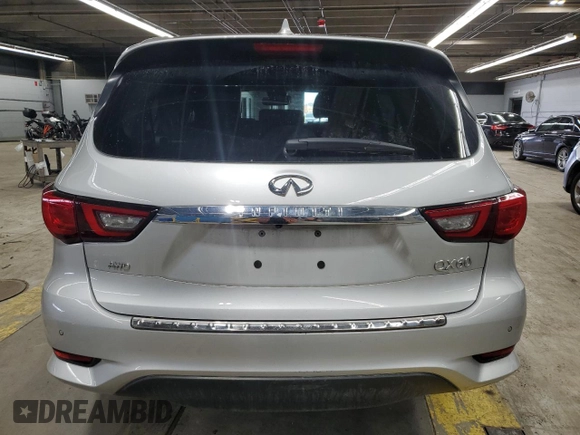 2020 Infiniti QX60 Luxe with VIN 5N1DL0MM3LC531312, listed as a Copart auction lot 49909255 with 58,839 mi miles and Salvage Title. Bid and sale history available at DreamBid. Image 6.