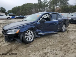 2012 Volkswagen Passat SEL with VIN 1VWCP7A31CC064865, listed as a Copart auction lot 44756835 with 126,817 mi miles and Salvage Title. Bid and sale history available at carsss.com. Image 1.